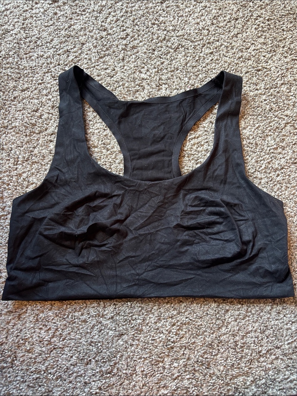 Auden Black Seamless Racerback Sports Bra